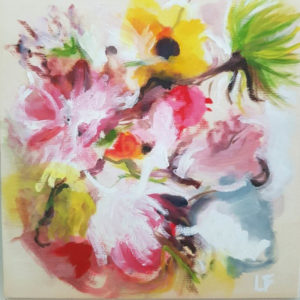 Abstract florals contemporary art by Lynn Farwell