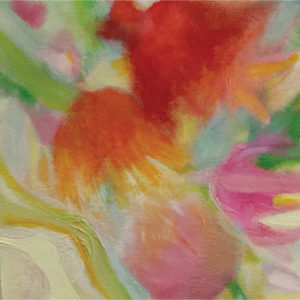 Floral card contemporary art by Lynn Farwell